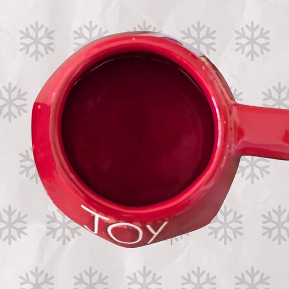 NEW Rae Dunn JOY Christmas Mug with Topper - Picture 4 of 7